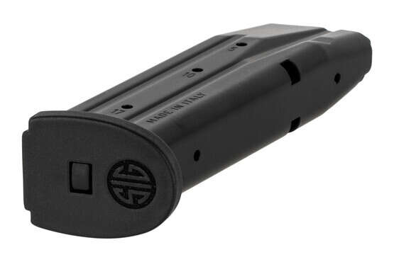 The Sig P320 17 round magazine features a flush fit polymer base pad